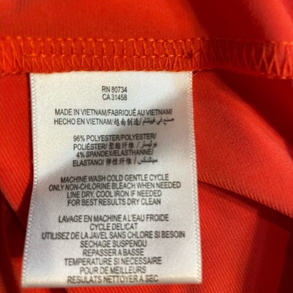 BCBGeneration Tangerine One Shoulder Strap Ruching - Picture 4 of 6